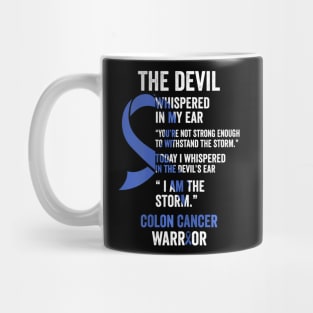 The Devil- Colon Cancer Awareness Support Ribbon Mug